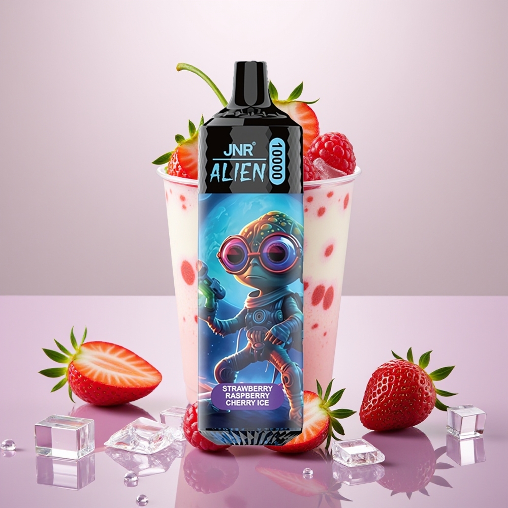 Wholesale Turkey JNR Alien 10000 Puffs 850mAh LED Çilek Ahududu Kiraz Buz