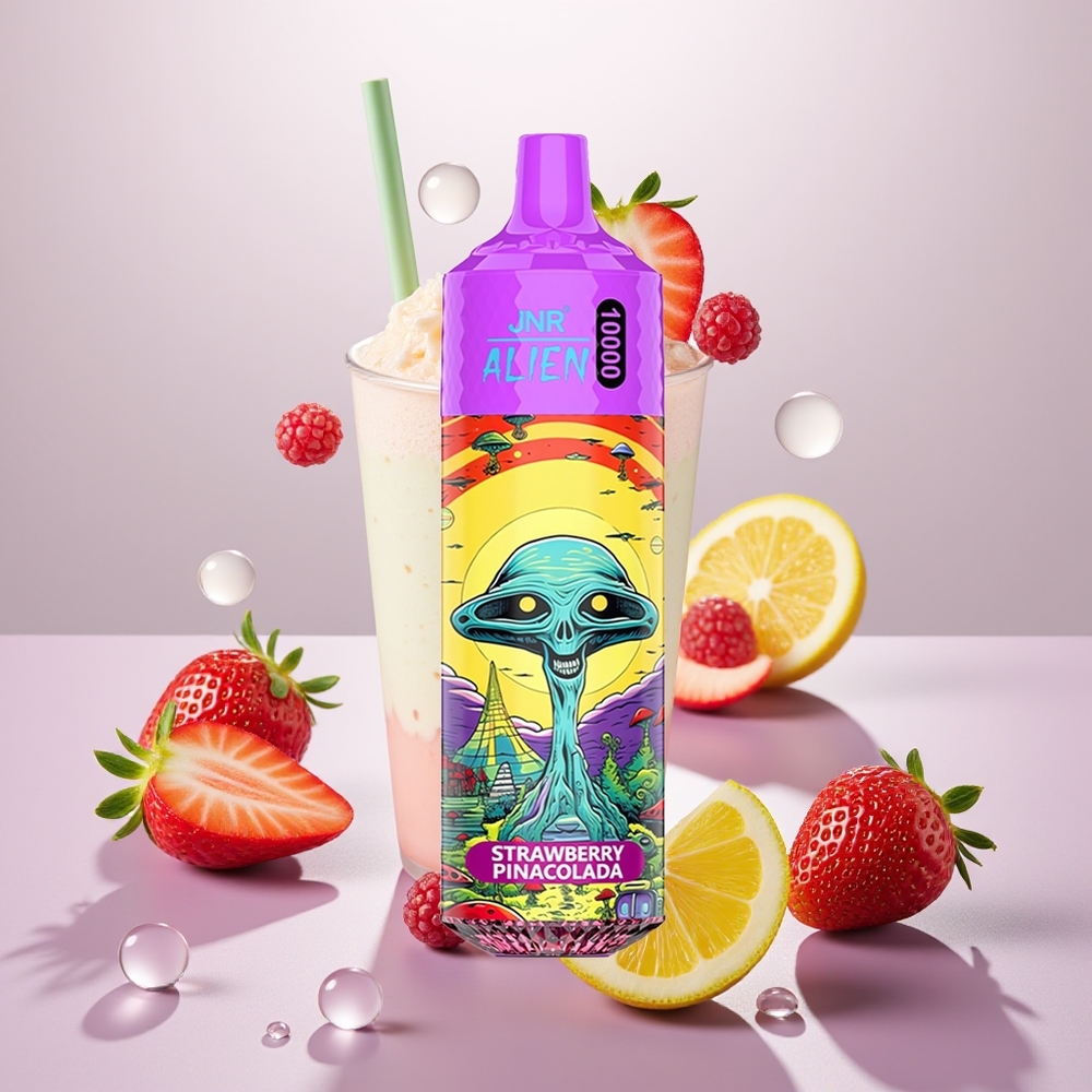 Wholesale Turkey JNR Alien 10000 Puffs 850mAh LED Çilek Pina Kolada