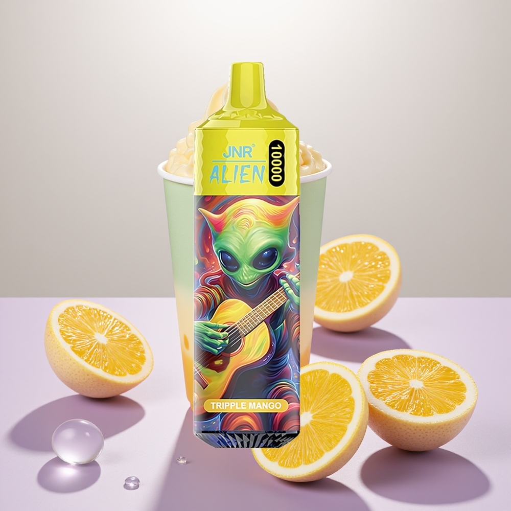 Wholesale Turkey JNR Alien 10000 Puffs 850mAh LED Üçlü Mango