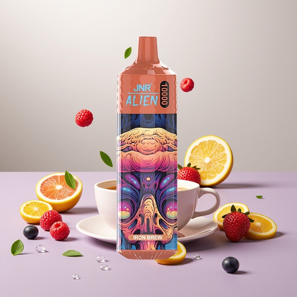 Wholesale Turkey JNR Alien 10000 Puffs 850mAh RGB Iron Brew Demir Şurubu