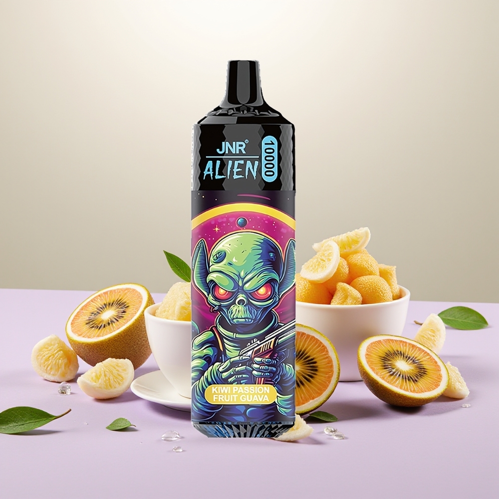 Wholesale Turkey JNR Alien 10000 Puffs 850mAh Type-C Quick Charge Kivi Çarkıfelek Guava