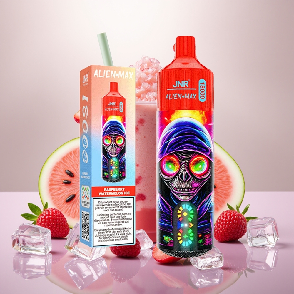 Wholesale Turkey JNR Alien Max 18000 Puffs Dual Mesh Ahududu Karpuz Buz