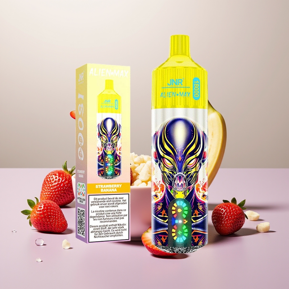 Wholesale Turkey JNR Alien Max 18000 Puffs Dual Mesh Çilek Muz