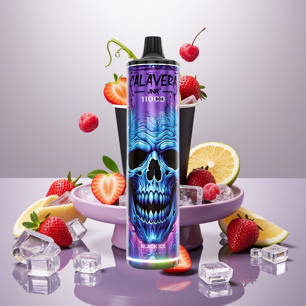 Wholesale Turkey JNR Calavera 11000 Puff 850 mAh 21ml Siyah Buz