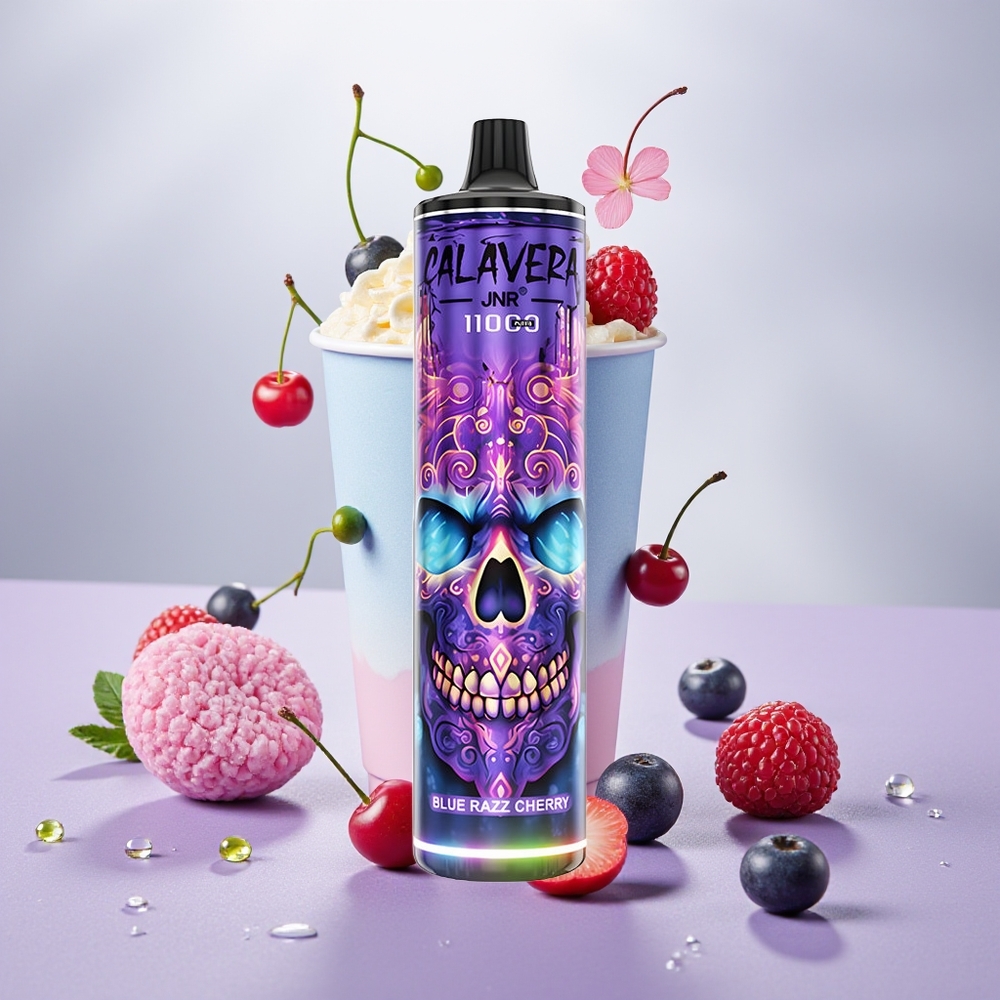 Wholesale Turkey JNR Calavera 11000 Puffs 850mAh Mavi Ahududu Kiraz