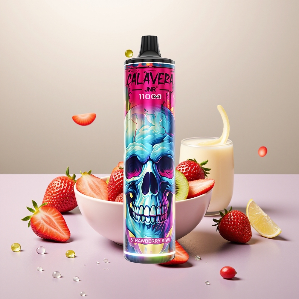 Wholesale Turkey JNR Calavera 11000 Puffs Type-C 850mAh Çilek Kivi