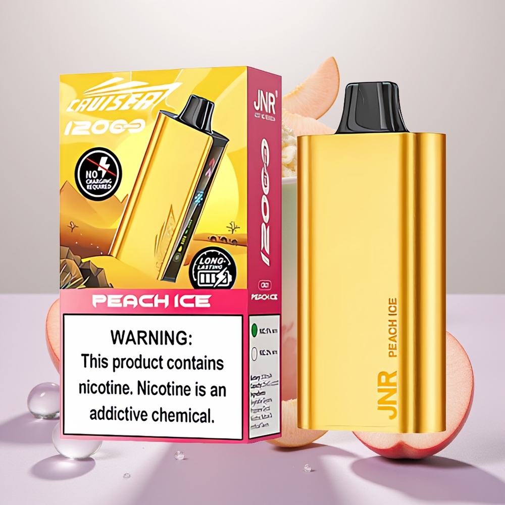 Wholesale Turkey JNR Cruiser 12000 Puf No-Charge Tek Kullanımlık Vape Şeftali Buz