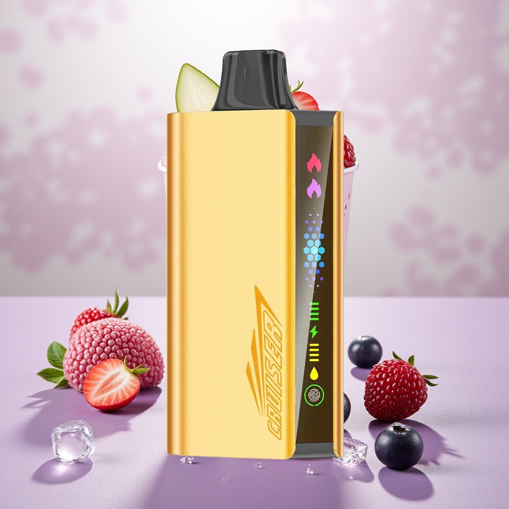 Wholesale Turkey JNR Cruiser 12000 Puffs Full-Metal Alüminyum Gövde Animasyon Ekran Blackberry Ice