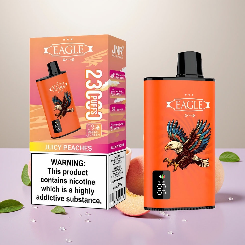 Wholesale Turkey JNR EAGLE Smart 23000 Puffs 25ml Juicy Şeftali Tek Kullanımlık Vape
