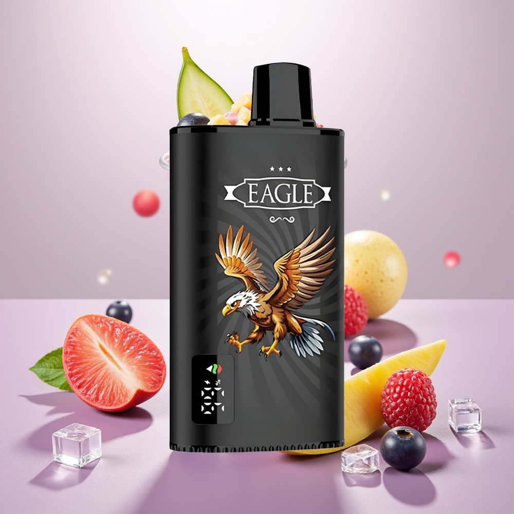 Wholesale Turkey JNR EAGLE Smart 23000 Puffs 750mAh Battery 25ml e-Liquid Blackcurrant Mango Buz