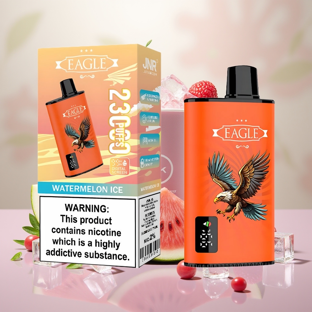 Wholesale Turkey JNR EAGLE Smart 23000 Puffs Digital Screen Adjustable Airflow Karpuz Buz