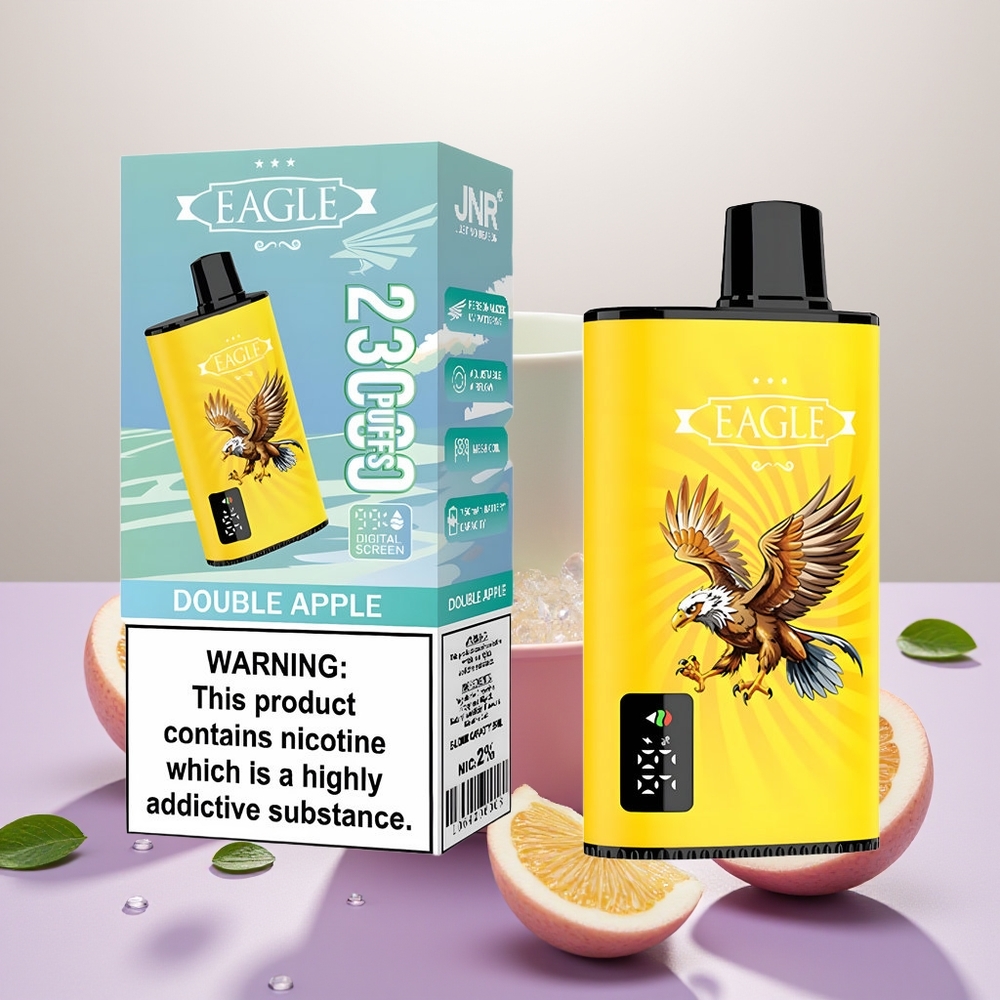 Wholesale Turkey JNR EAGLE Smart 23000 Puffs Digital Screen Type-C Çift Elma Tek Kullanımlık Vape
