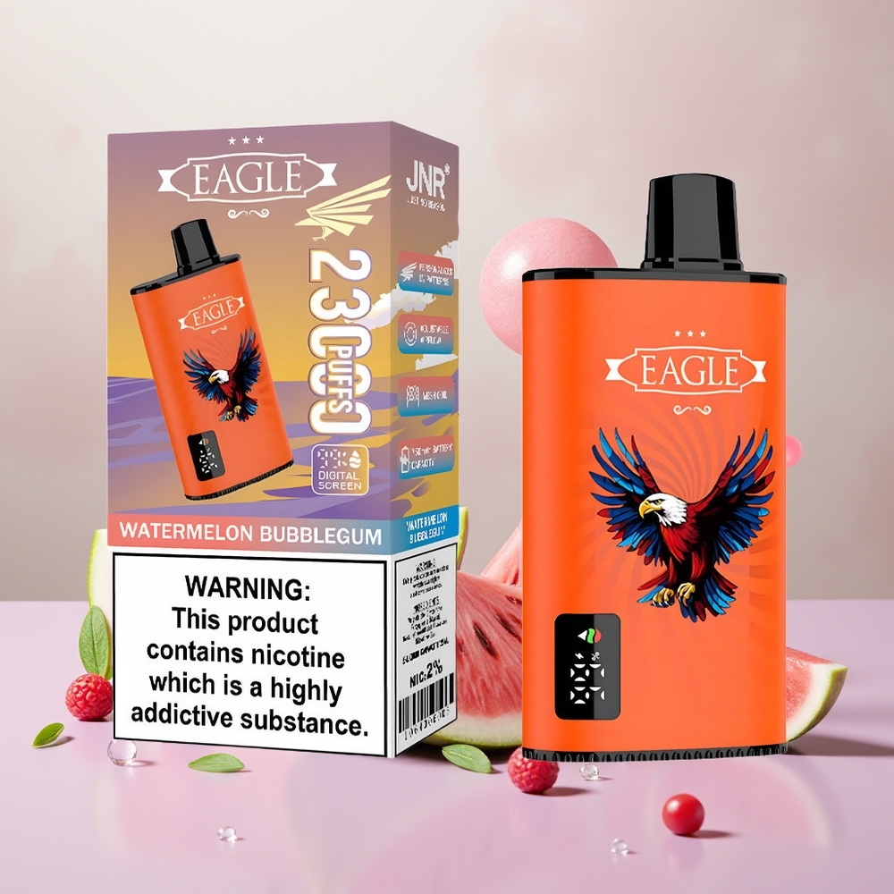 Wholesale Turkey JNR EAGLE Smart 23000 Puffs Dijital Ekran 25ml Karpuz Sakız