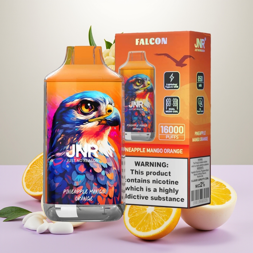 Wholesale Turkey JNR Falcon 16000 Puffs 22ml Ananas Mango Portakal