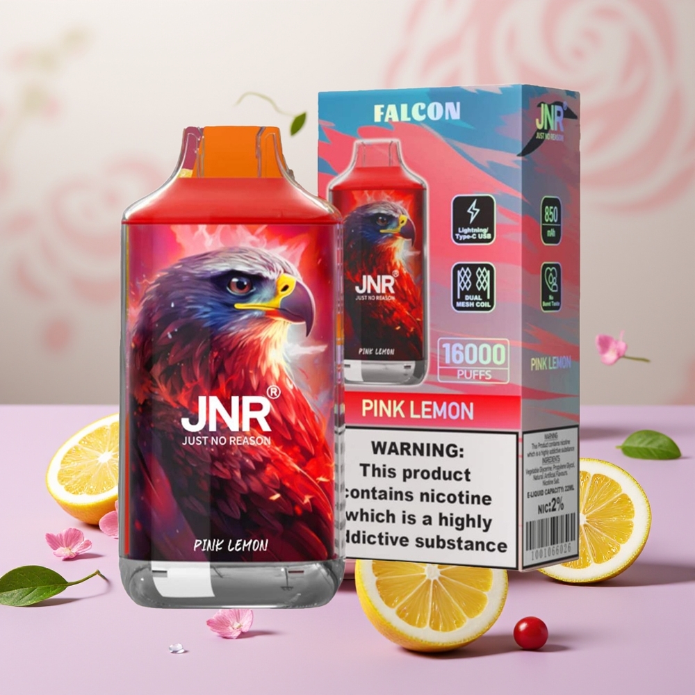 Wholesale Turkey JNR Falcon 16000 Puffs 22ml Pembe Limon