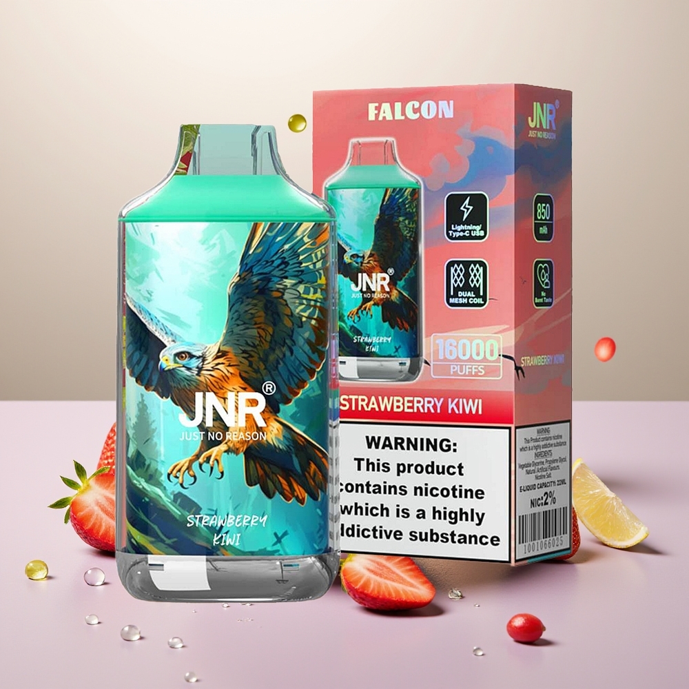 Wholesale Turkey JNR Falcon 16000 Puffs 22ml Çilek Kivi