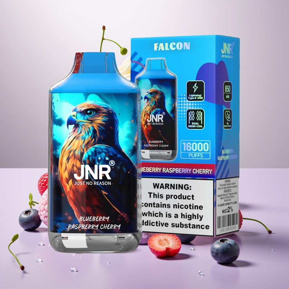 Wholesale Turkey JNR Falcon 16000 Puffs 850 mAh Ahududu Kiraz