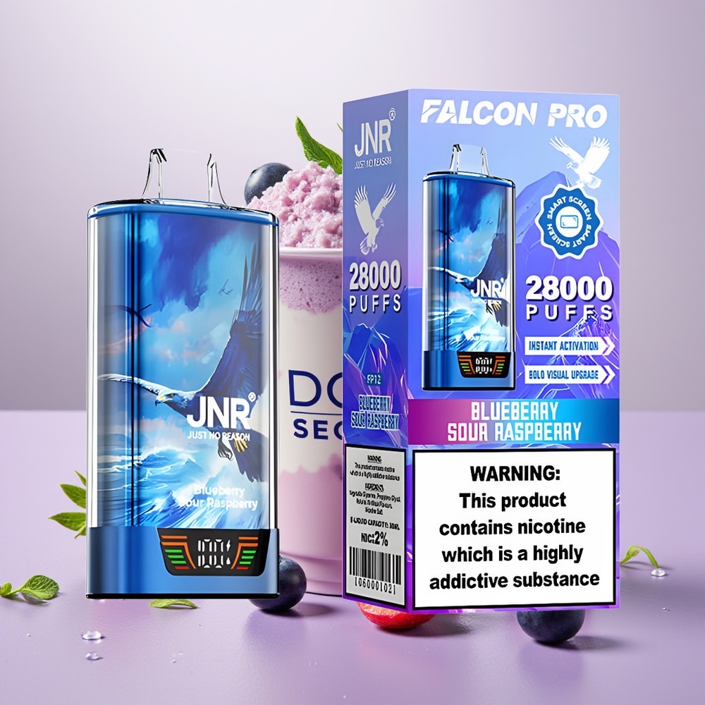 Wholesale Turkey JNR Falcon Pro 28000 Puff 30ml MTL Yaban Mersini Ekşi Ahududu