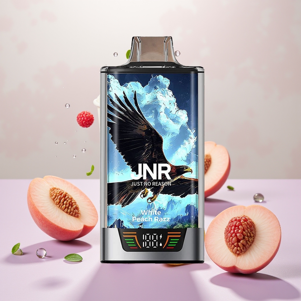 Wholesale Turkey JNR Falcon Pro 28000 Puffs 30ml Beyaz Şeftali Razz