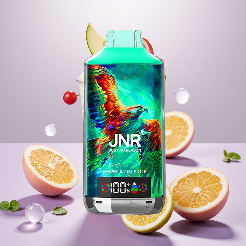 Wholesale Turkey JNR Falcon X 18000 Puff Dual Mesh Coil Digital Display Ekşi Elma Buz