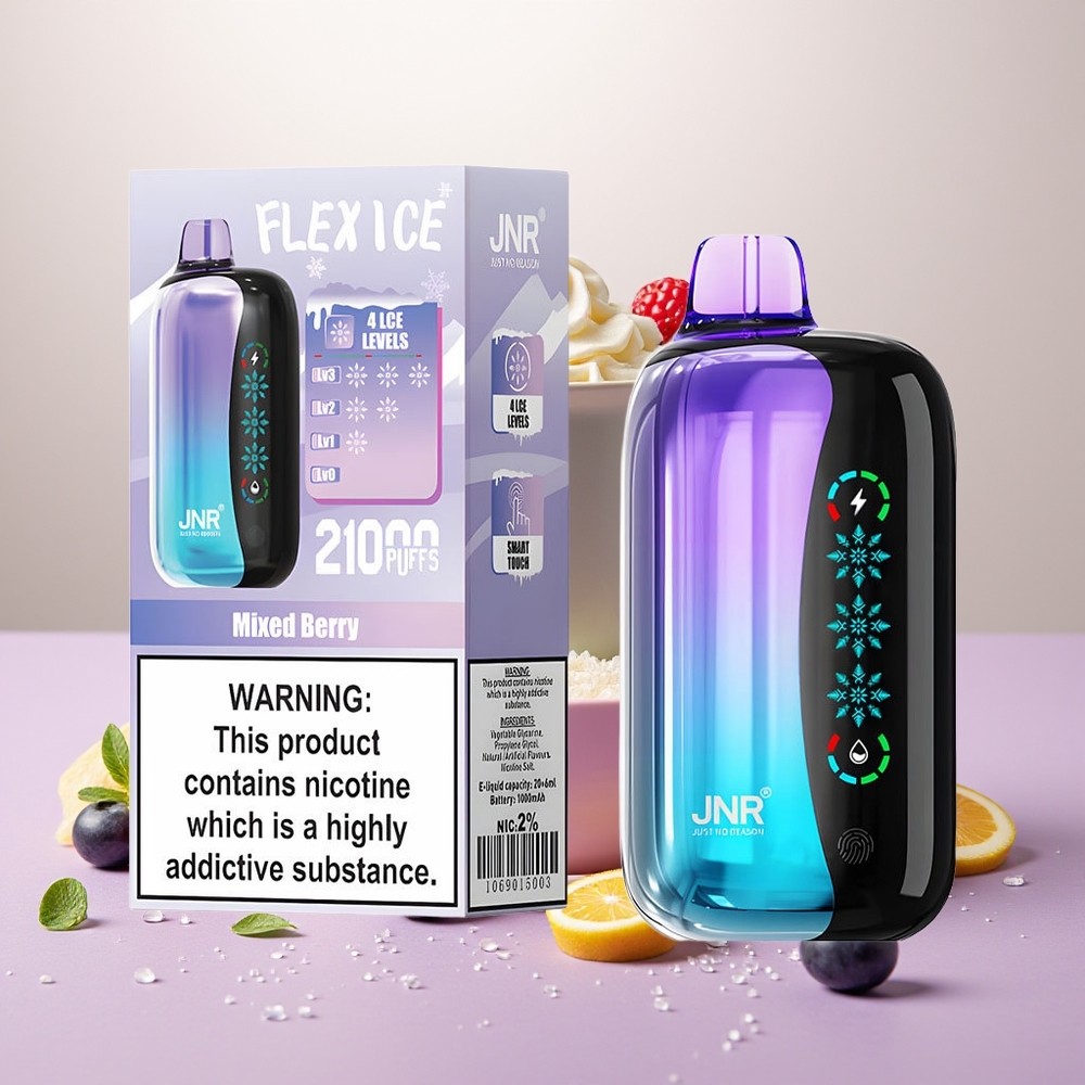 Wholesale Turkey JNR Flex Ice 21000 Puf Ayarlanabilir Hava Akışı Karışık Meyve Tek Kullanımlık Vape