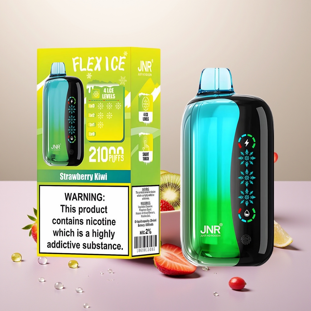 Wholesale Turkey JNR Flex Ice 21000 Puf Customizable Airflow Çilek Kivi