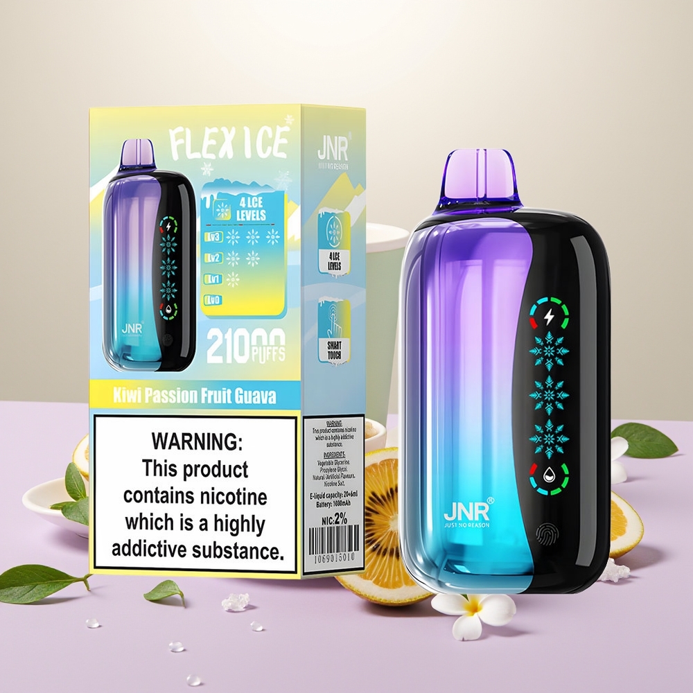Wholesale Turkey JNR Flex Ice 21000 Puffs Adjustable Airflow Kiwi Tutku Meyvesi Guava