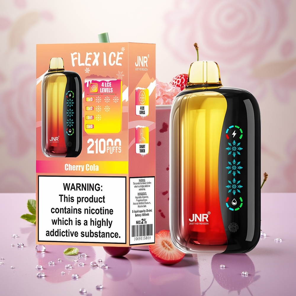 Wholesale Turkey JNR Flex Ice 21000 Puffs Ayarlanabilir Hava Akışı Vişne Kola