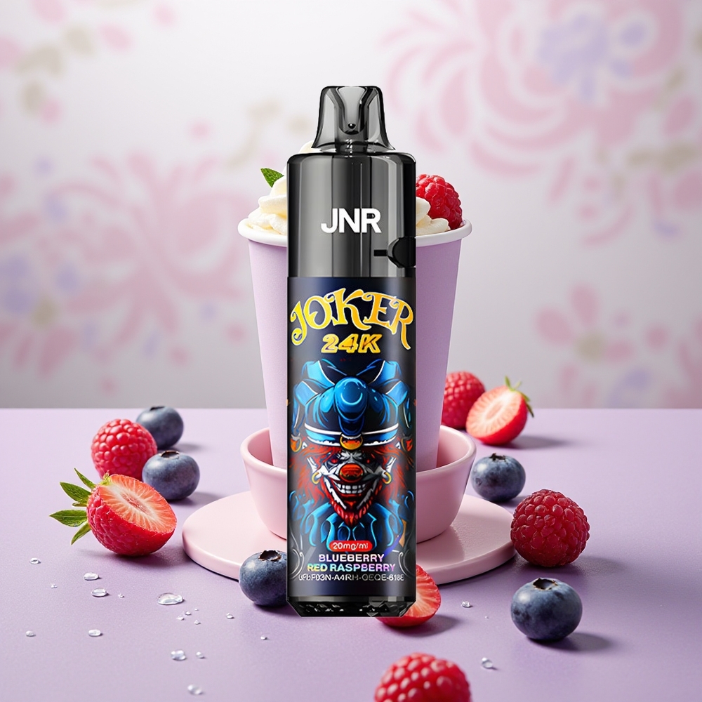 Wholesale Turkey JNR Joker 24000 Puffs 2% Nikotin Tip Dolumlu Yaban Mersini Ahududu Tek Kullanımlık Vape