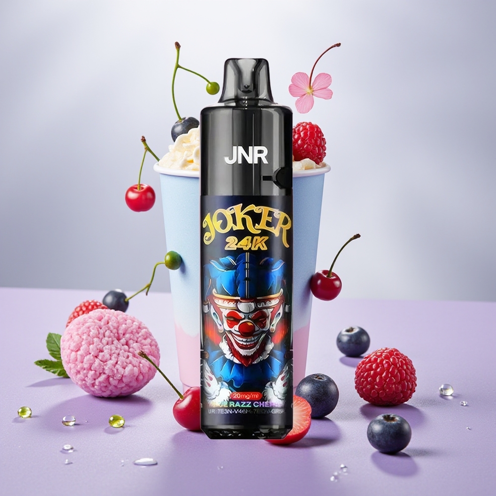 Wholesale Turkey JNR Joker 24000 Puffs 2% Nikotin Type-C Şarj Mavi Ahududu Vişne