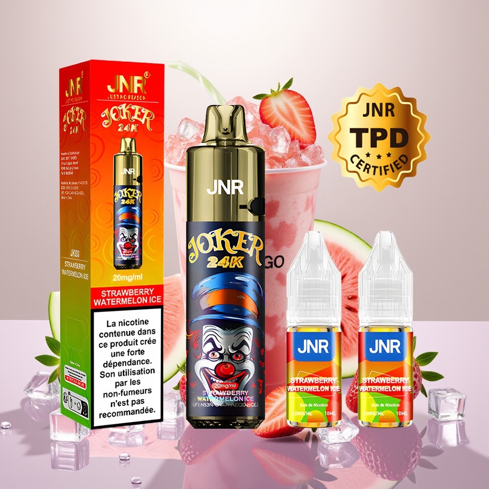 Wholesale Turkey JNR Joker 24K Puffs 2% Nikotin 800mAh Çilek Karpuz Buz