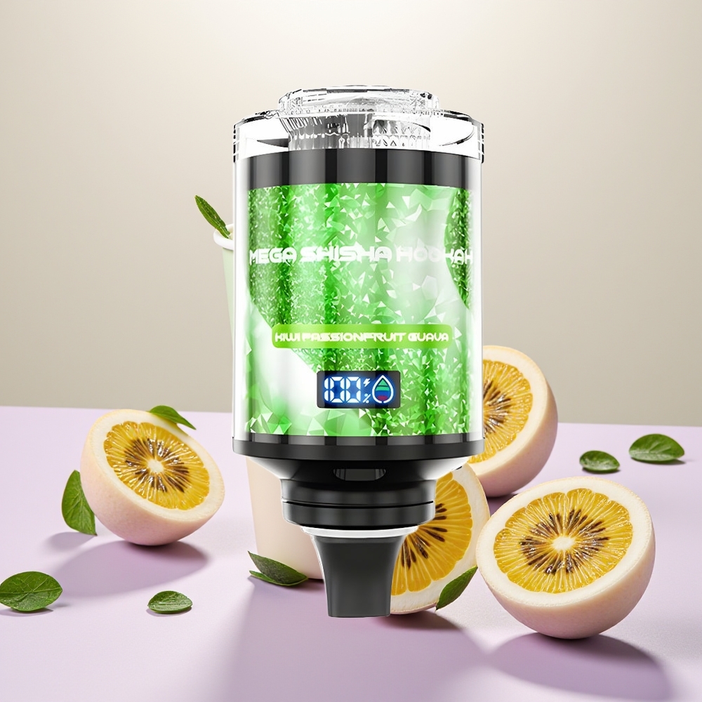Wholesale Turkey JNR Mega Shisha Hookah 100K 2200mAh Interactive Smart Screen Kivi Çarkıfeleği Guava