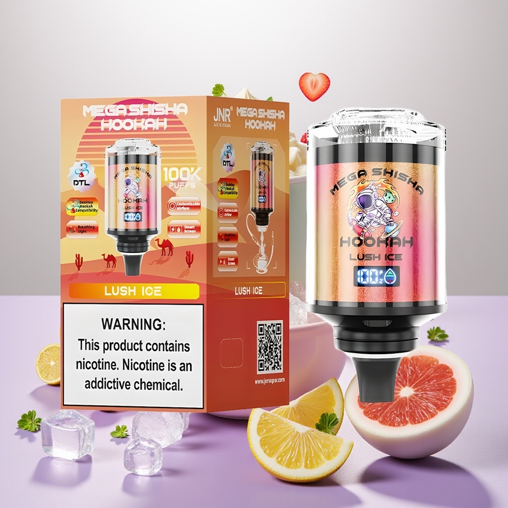 Wholesale Turkey JNR Mega Shisha Hookah 100K 2200mAh Lush Ice (Lüks Buz)