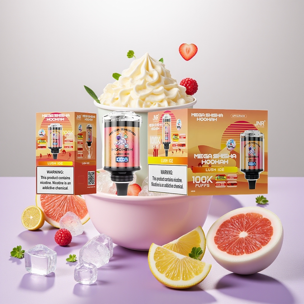 Wholesale Turkey JNR Mega Shisha Hookah 100K 2200mAh Lush Ice (Lüks Buz)