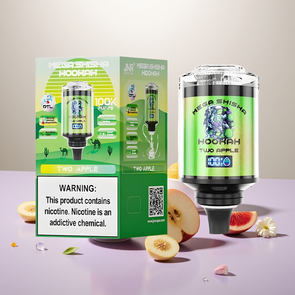 Wholesale Turkey JNR Mega Shisha Hookah 100K 2200mAh İki Elma