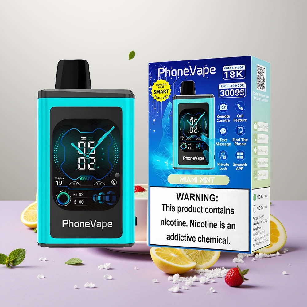 Wholesale Turkey JNR PhoneVape 30000 puf App Kontrollü Miami Nane