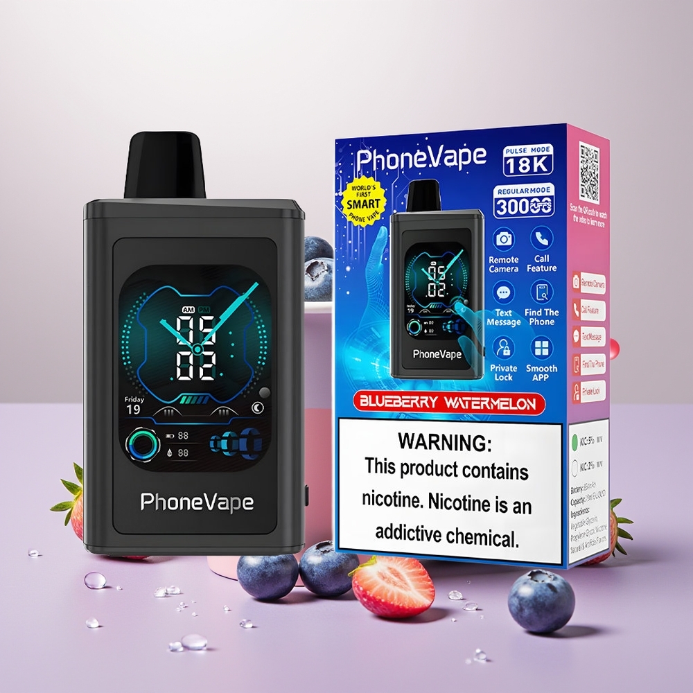 Wholesale Turkey JNR PhoneVape 30000 puf Turbo Mode ve Adjustable Airflow Yaban Mersini Karpuz