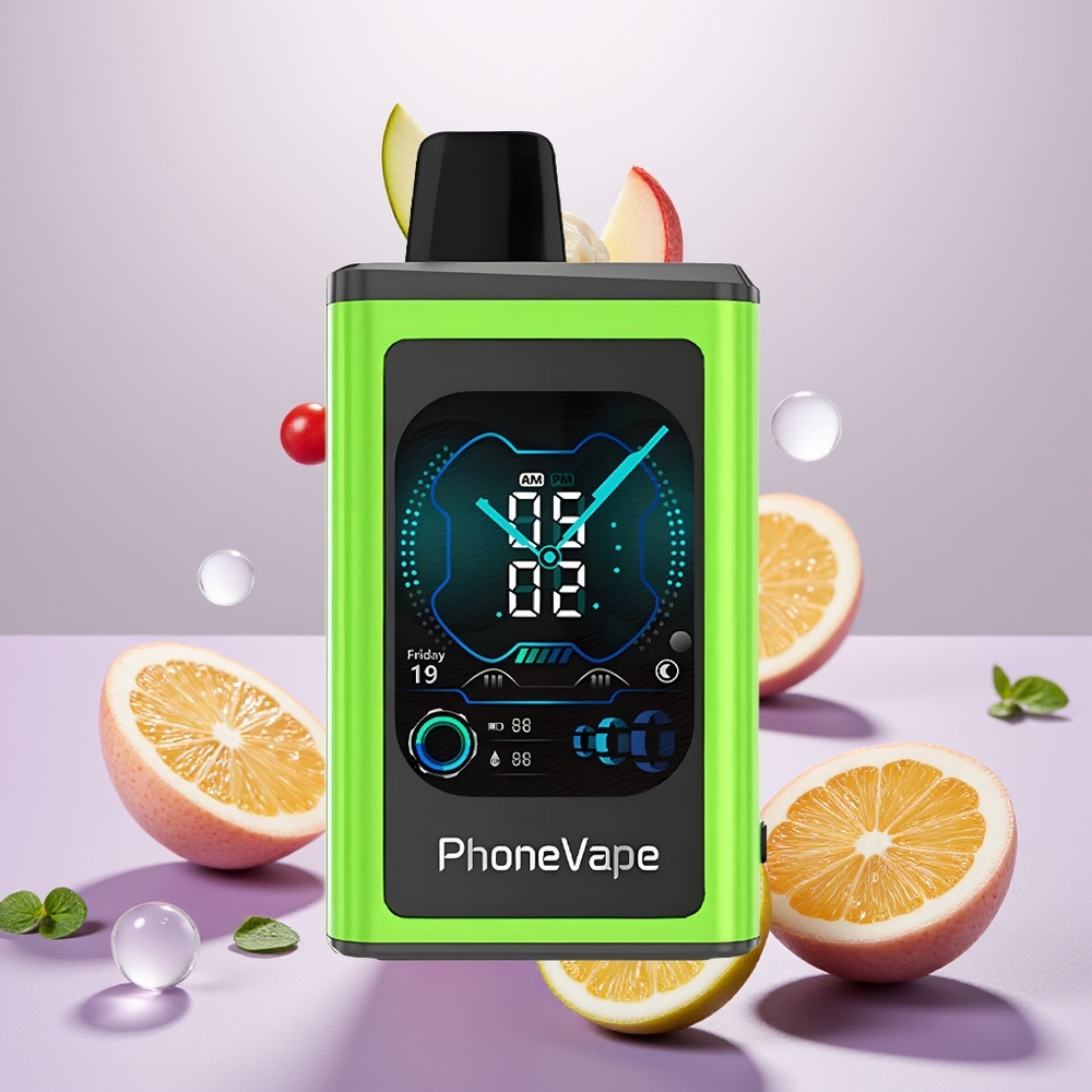 Wholesale Turkey JNR PhoneVape 30000 puf Turbo Mode ve Ayarlanabilir Hava Akışı Ekşi Elma Buz Aromalı