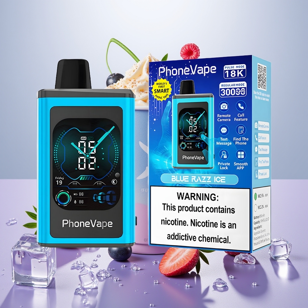 Wholesale Turkey JNR PhoneVape 30000 puf Turbo Modlu Mavi Ahududu Buz Tek Kullanımlık Vape