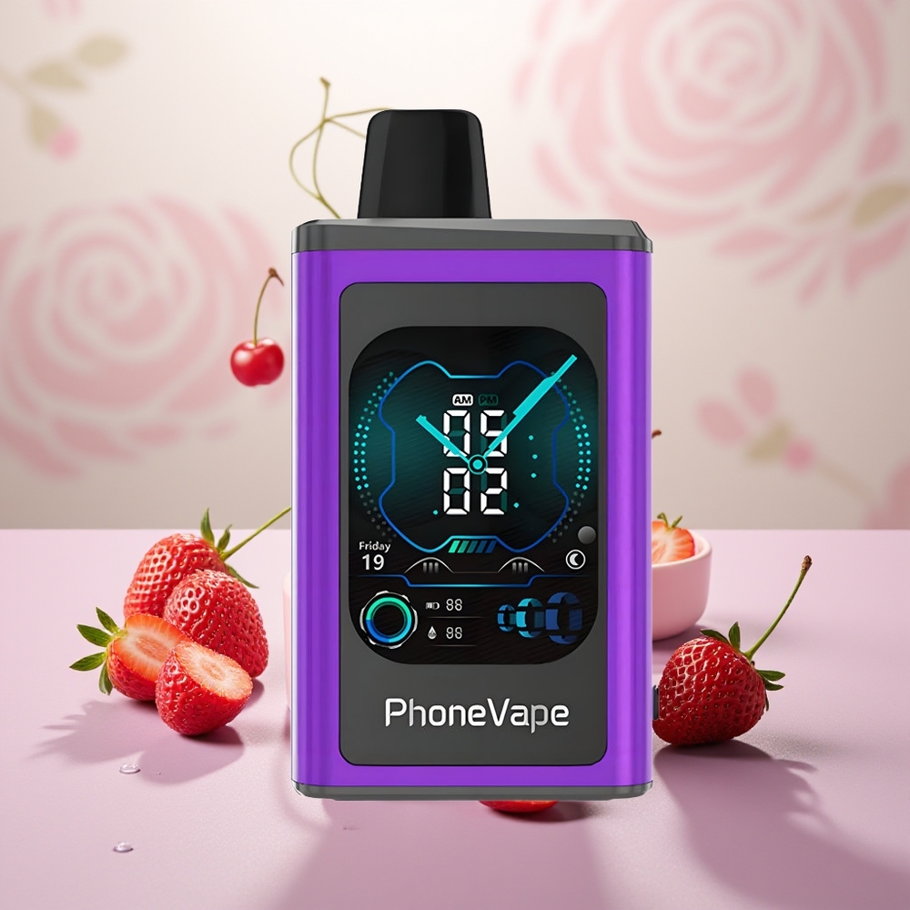 Wholesale Turkey JNR PhoneVape 30000 puf Turbo Modlu Tam Ekran Kiraz Çilek Ahududu
