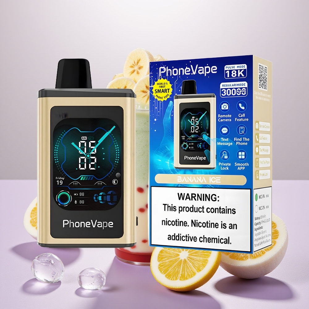 Wholesale Turkey JNR PhoneVape 30000 puf Turbo Modlu Tam Ekran Muz Buz Tek Kullanımlık Vape