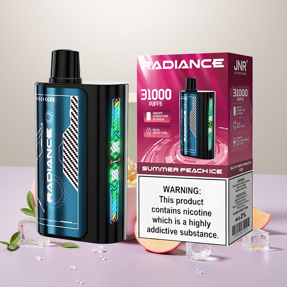Wholesale Turkey JNR Radiance 31000 Puff Çift Mesh Coil Yaz Şeftali Buz
