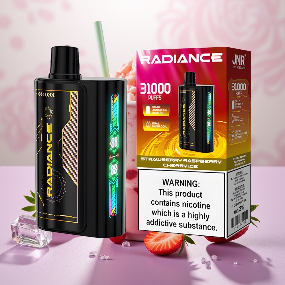 Wholesale Turkey JNR Radiance 31000 Puffs Dual Mesh Coil Çilek Ahududu Kiraz Buz