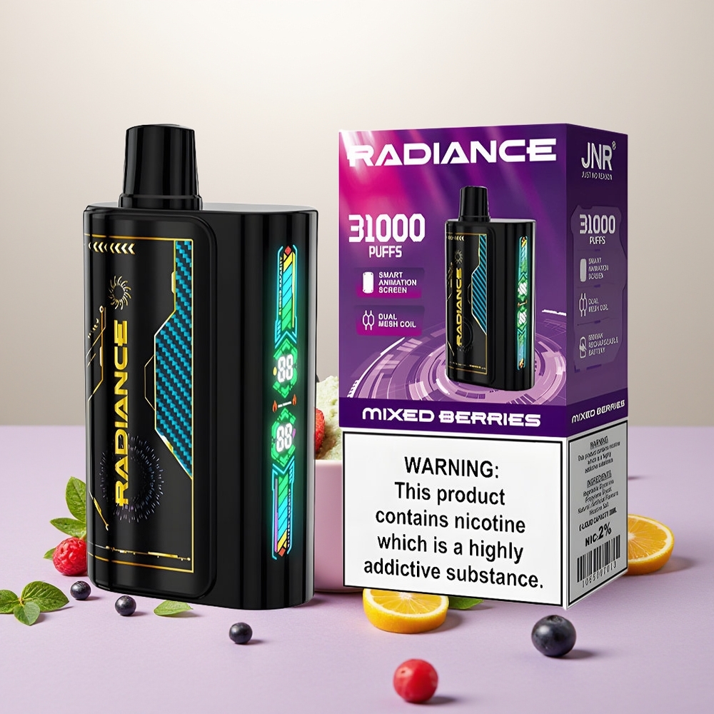 Wholesale Turkey JNR Radiance 31000 Puffs Dual Mesh Karışık Meyveler Tek Kullanımlık Vape