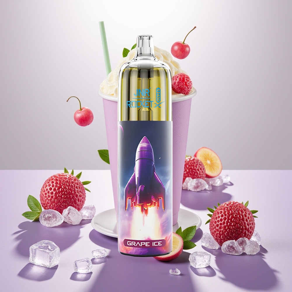 Wholesale Turkey JNR Rocket-X 12400 Puff RGB Işıklar Üzüm Buz Tek Kullanımlık Vape