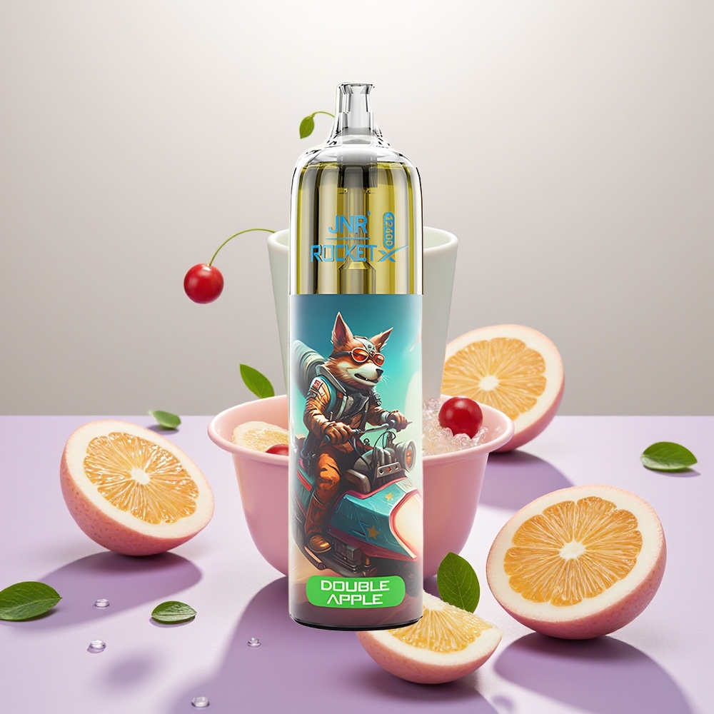Wholesale Turkey JNR Rocket-X 12400 Puffs 25ml 850mAh Çift Elma