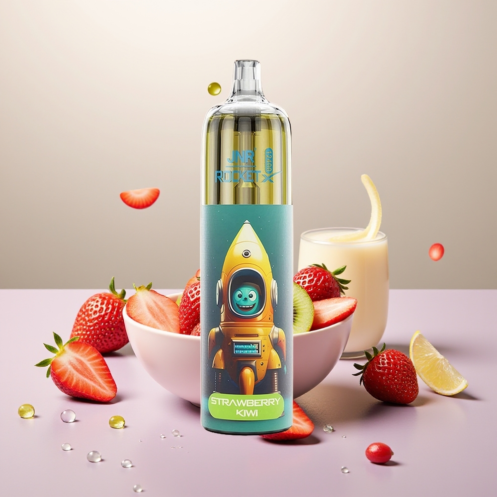 Wholesale Turkey JNR Rocket-X 12400 Puffs 25ml RGB Çilek Kivi Tek Kullanımlık Vape