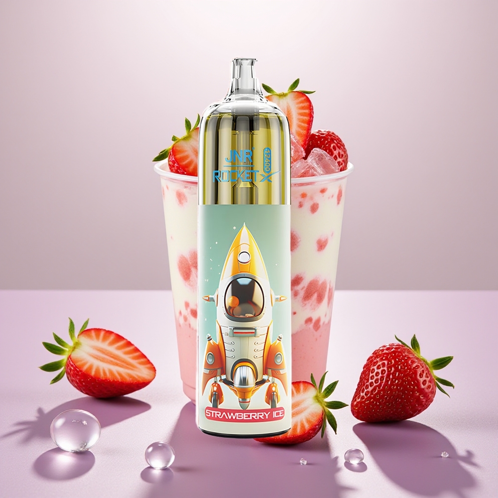 Wholesale Turkey JNR Rocket-X 12400 Puffs 25ml Çilek Buz Tek Kullanımlık Vape
