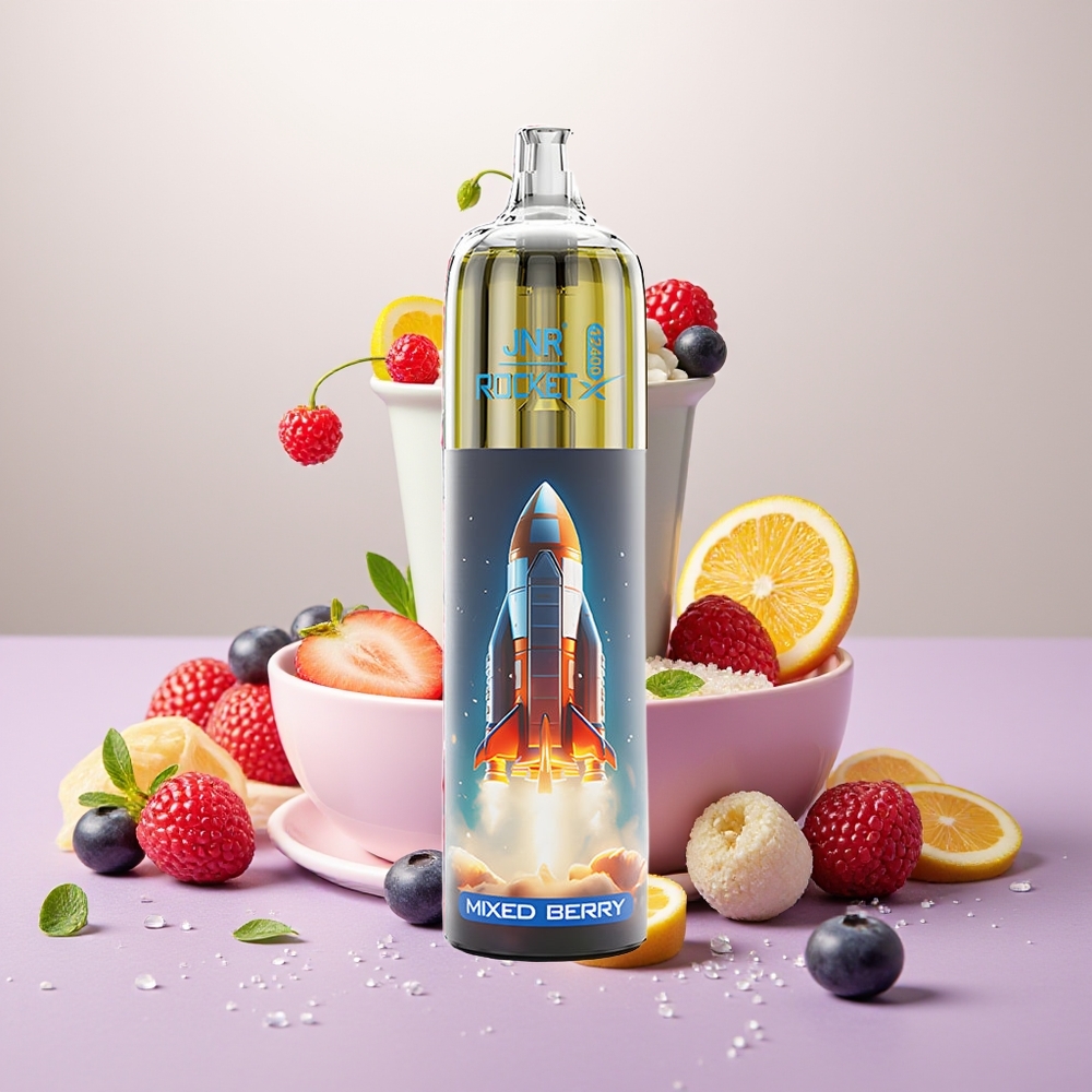 Wholesale Turkey JNR Rocket-X 12400 Puffs RGB Işık Karışık Meyve Tek Kullanımlık Vape