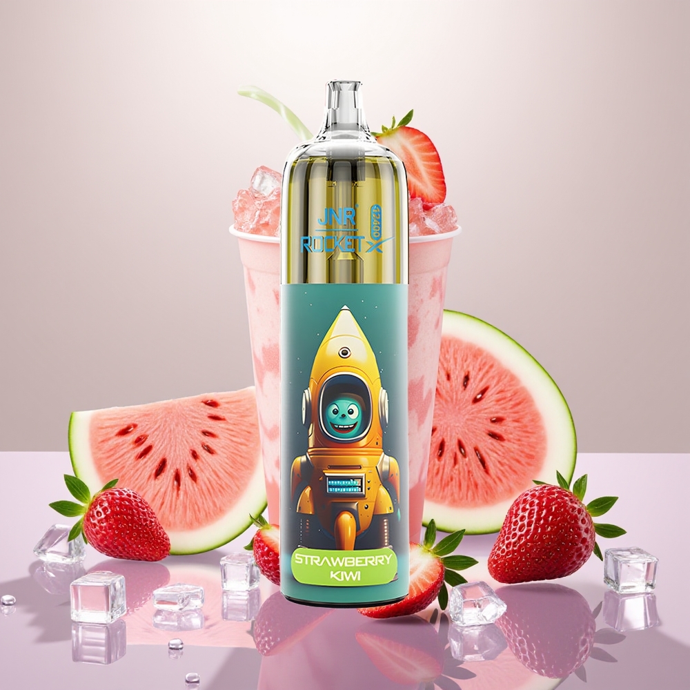 Wholesale Turkey JNR Rocket-X 12400 Puffs RGB Işık Çilek Karpuz Buz Tek Kullanımlık Vape